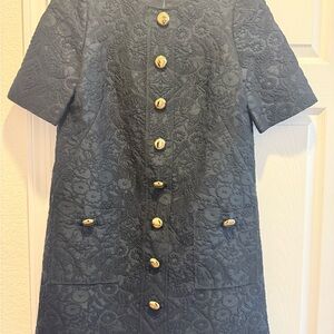 Dolce & Gabbana Black Textured Women's Dress